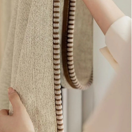 French Cotton Linen Blackout Curtains – Custom Size