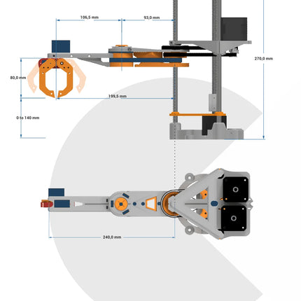 3D Print Graphics Scara Robotic Arm with Stepper Motor Scara Robot Mamipulator for Arduino Robot for Python Programmable DIY Kit 3d-print-graphics-scara-robotic-arm-with-stepper-motor-scara-robot-mamipulator-for-arduino-robot-for-python-programmable-diy-kit