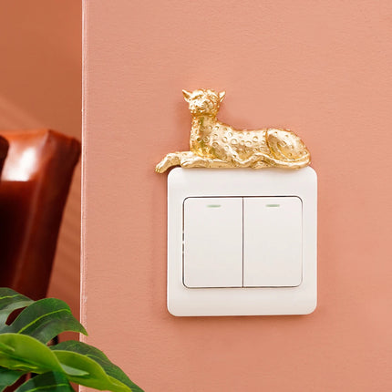 Cartoon Animal Switch Stickers – Cute Resin Light Switch Covers