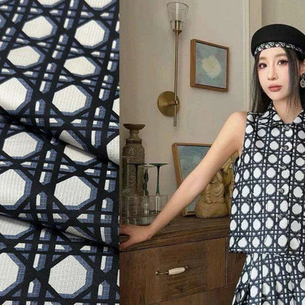 Customizable Premium Jacquard Polyester Fabric for DIY Windbreaker Dress Creations