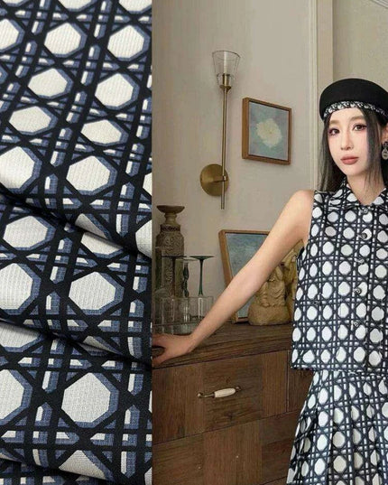 Customizable Premium Jacquard Polyester Fabric for DIY Windbreaker Dress Creations