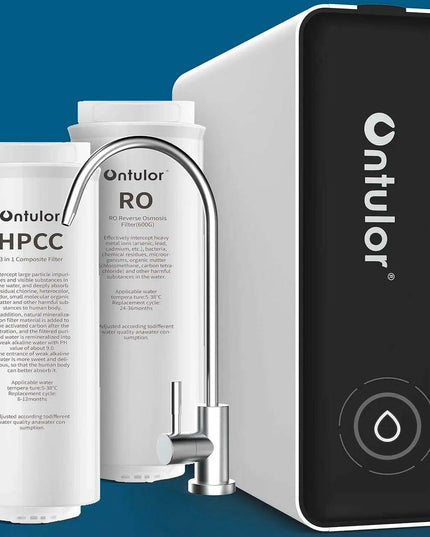 High-Performance 600GPD Alkaline Tankless Reverse Osmosis Water Filter System with Smart TDS Tracking