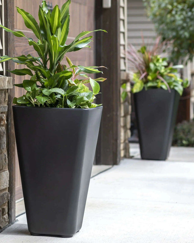 Modern Self-Watering Square Planters Set - Elevate Your Plant Game