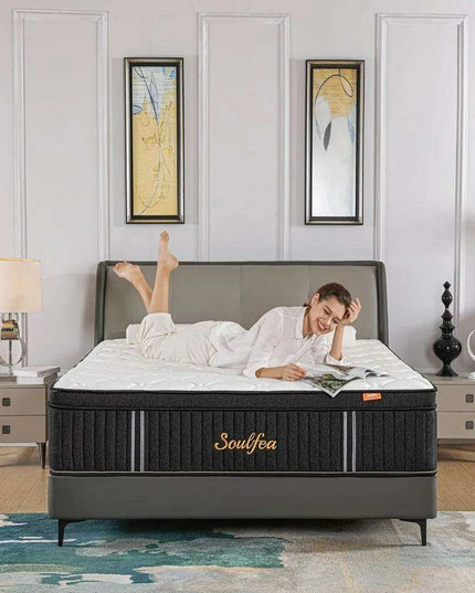 Premium 14 Inch Queen Hybrid Mattress - Exceptional Comfort with Advanced Memory Foam and Pocket Spring Support