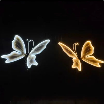 LED Fluttering Butterfly Wings Decoration | Realistic Moving 2pcs, 40cm & 60cm
