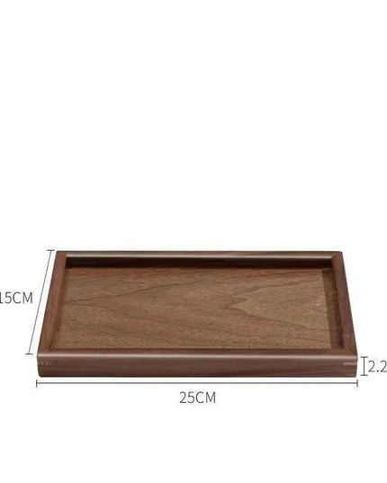 Elegant Japanese Walnut Round Serving Platter for Upscale Events