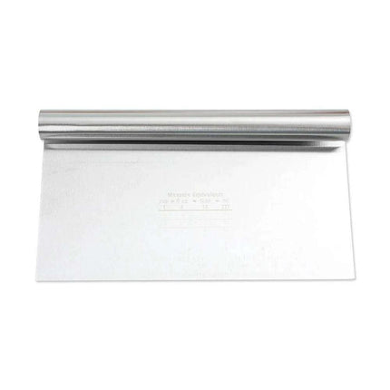 Versatile Stainless Steel Dough Cutter and Cake Slicer with Built-in Measuring Scale