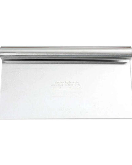 Versatile Stainless Steel Dough Cutter and Cake Slicer with Built-in Measuring Scale