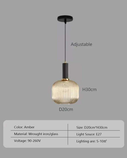 Scandinavian-Inspired Minimalist Glass LED Pendant Lights - Elegant Japanese Design for Home Interiors