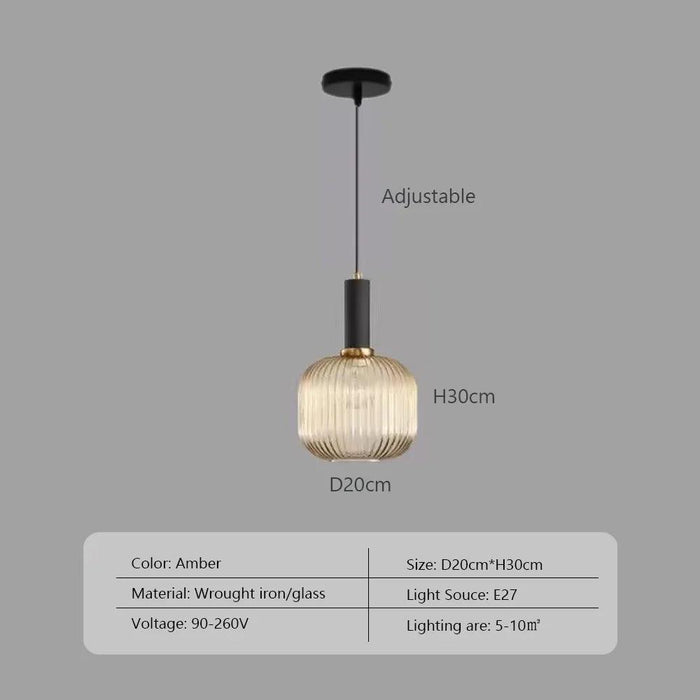 Scandinavian-Inspired Minimalist Glass LED Pendant Lights - Elegant Japanese Design for Home Interiors