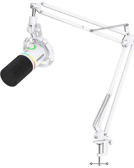 Dynamic RGB Gaming Microphone with Multi-Connectivity and Smart Control Features