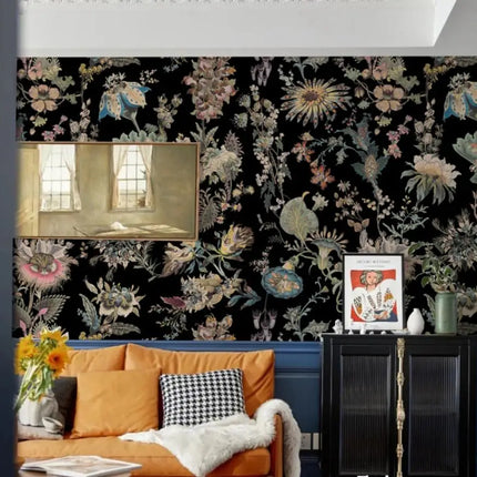 Custom Pink Flower Mural Wallpaper – Personalized 3D Wall Art