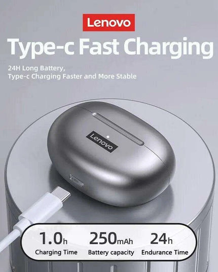 Lenovo LP5 True Wireless Earbuds - Superior Sound Quality, Sweat-Resistant, Active Noise-Cancellation