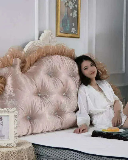 Royal Elegance Luxe Bedside Backrest Cushion with Washable Cover – Ultimate Comfort for a Dreamy Bedroom Escape