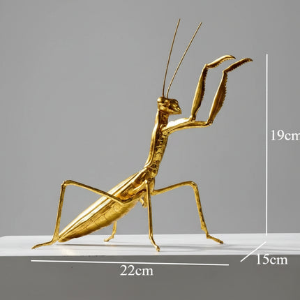 ZIZI FISH Golden Bee Metal Sculpture - Decorative Desktop Ornament