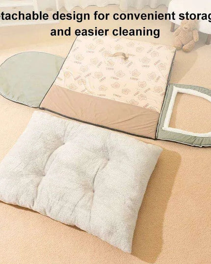 Winter Cozy Cave Bed for Pets - Snuggle Spot for Cats and Dogs