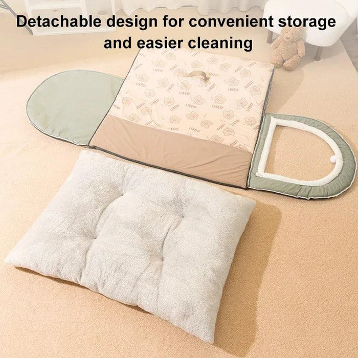 Winter Cozy Cave Bed for Pets - Snuggle Spot for Cats and Dogs