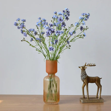 Latex Delphinium Artificial Flowers — Set of 5
