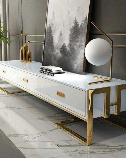 Sophisticated Multi-Functional TV Stand with Ample Storage