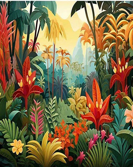 Enchanting 3D Cartoon Forest Wallpaper - Transform Your Space into a Fantasy Wonderland