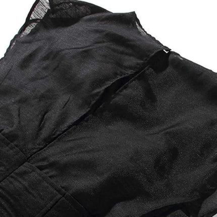 Chic High Waist Pleated A-line Dress for Women