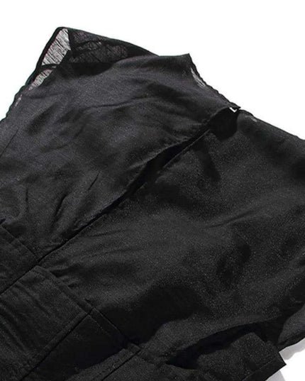 Chic High Waist Pleated A-line Dress for Women