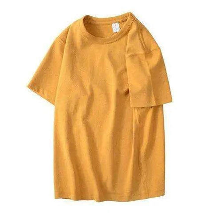 Men's Premium Khaki Cotton T-Shirt with Soft Brushed Neck