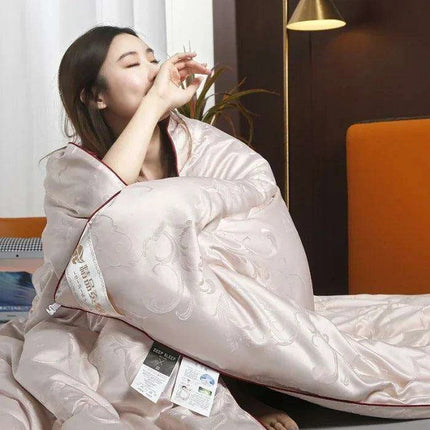 Handmade Silk Quilt with Japanese Style