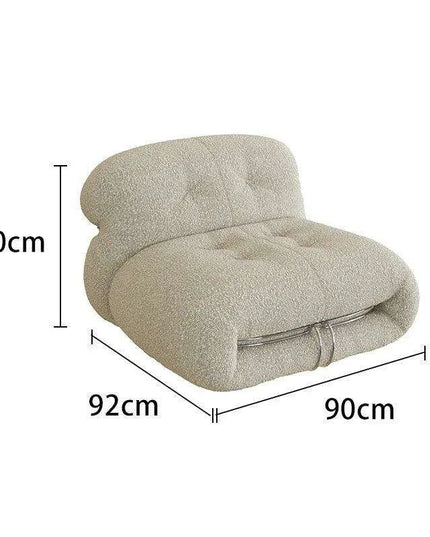 Italian-Inspired Cozy Single Sofa for Stylish Apartment Living