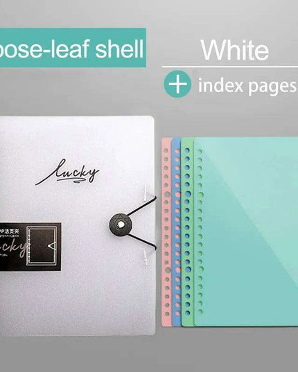 Transparent Loose Leaf Journal Binder for Seamless Organization