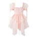 Ethereal Feather-Accented Organza Fairytale Gown
