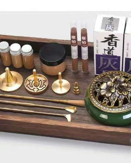Brass Incense Creation Kit - Versatile Incense Burner Accessories for Yoga, Meditation, and Home Fragrance