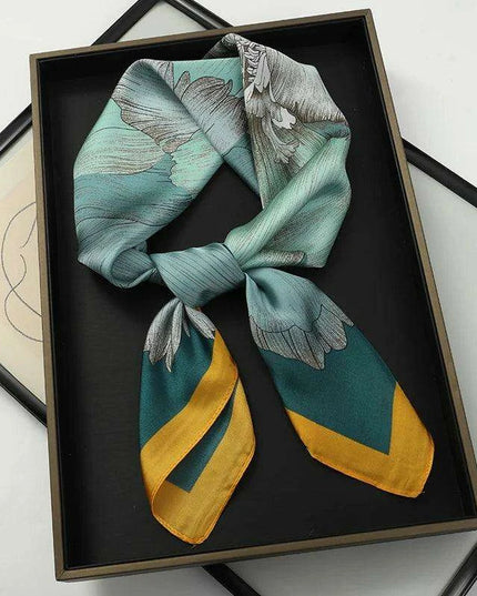 Chic Toddler Elegance: Luxurious 70x70cm Silk Scarf for Ages 6 Months to 4 Years