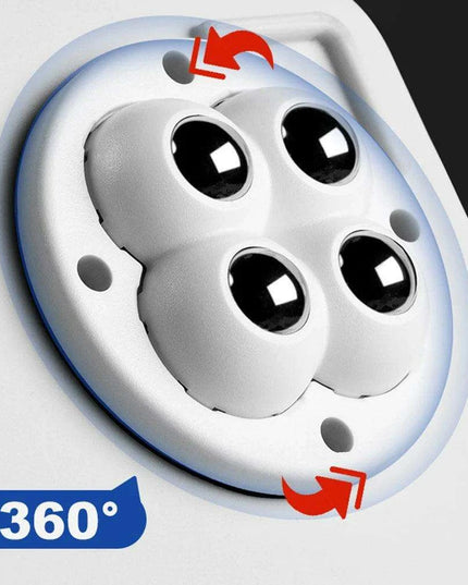 Self-Adhesive 360° Rotating Mini Caster Wheels - 4/8 Pack Universal Mobility Solution for Easy Movement of Trash Bins and Storage Boxes