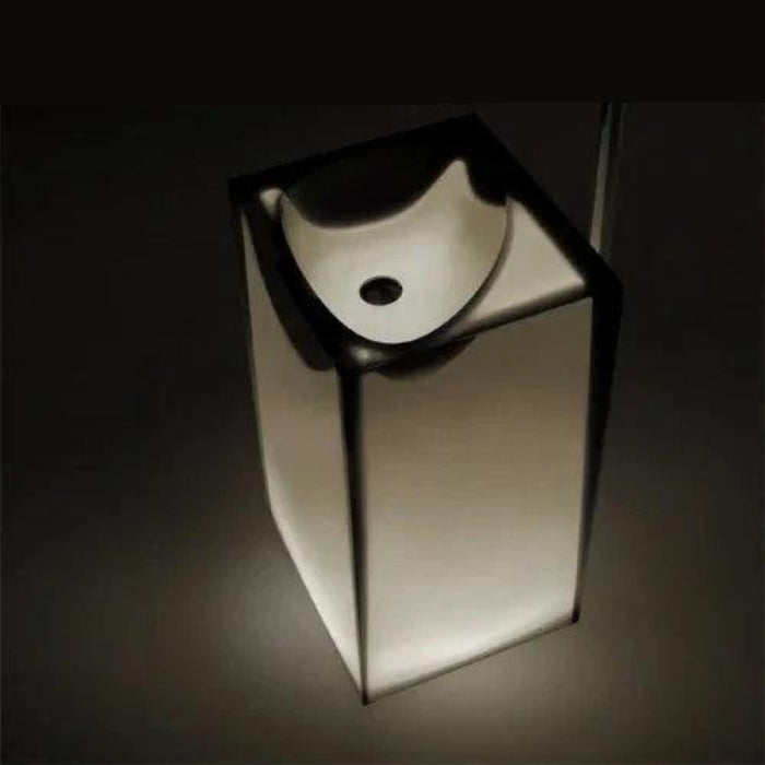 Blue Illumination Floor-Standing Washbasin