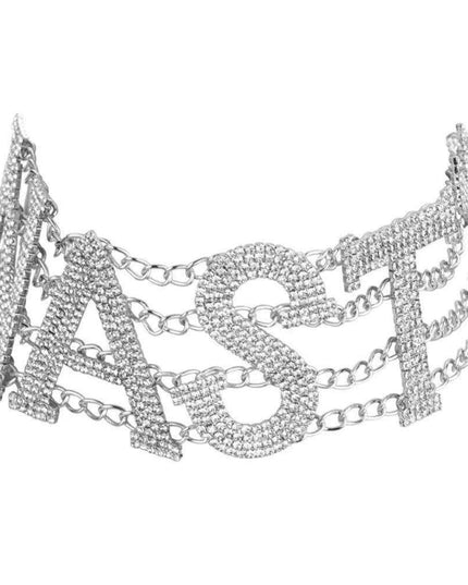 Glimmering Charm Crystal Rhinestone Choker: A Sophisticated Accessory for Trendsetting Women