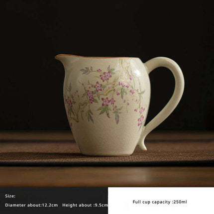 Elegant Beige Ru Kiln Tea Infuser Pot - Transform Your Brewing Experience