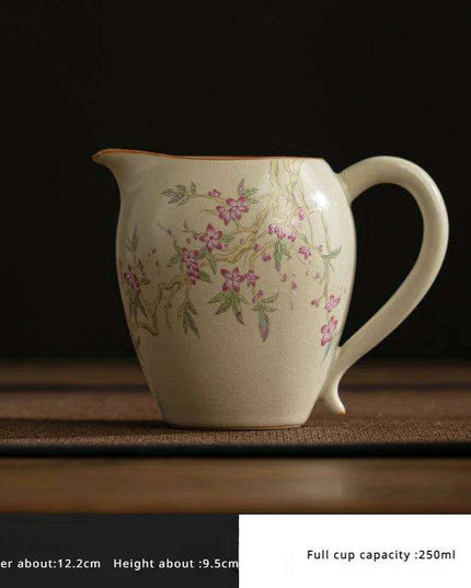 Elegant Beige Ru Kiln Tea Infuser Pot - Transform Your Brewing Experience