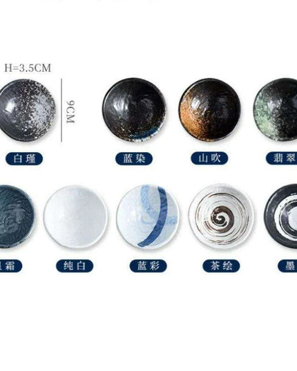 Elegant 3.5 Inch Handcrafted Japanese Ceramic Snack Bowl – Vintage Stoneware Dipping Dish