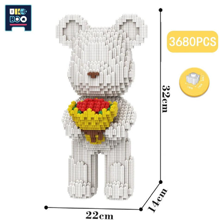 Adorable Bear Cub Building Block Set with Easy Storage - Inspire Creativity and Learning