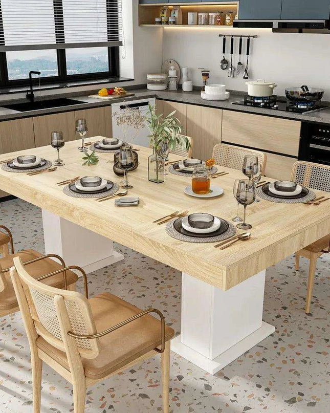 Elegant 78.7" Modern Rectangular Dining Table