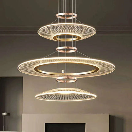Personalized Luxury LED Pendant Chandelier with Adjustable Lighting Options
