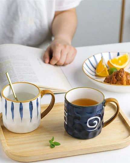 Nordic Elegance: Lovely Girl Insulated Ceramic Mug Set