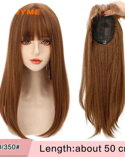 Seamless White Hair Clip-In Bangs for Effortless Style Transformation