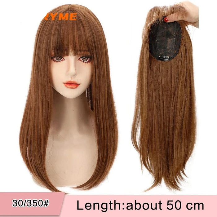 Seamless White Hair Clip-In Bangs for Effortless Style Transformation