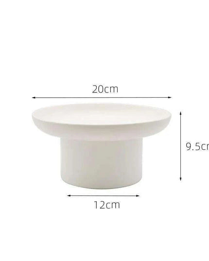 Chic Black and White Round Storage Tray - Versatile Organizer for Fruits, Perfumes, and Cosmetics