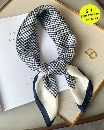 Elegant Satin Square Shawl Hijab: Luxurious 70x70cm Bandana for Women