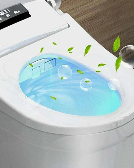 Smart EcoComfort Automatic Bidet Toilet Seat with Remote Control and Night Light