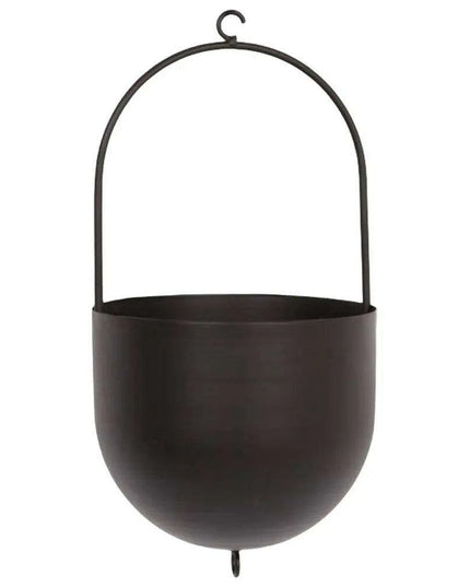 Chic Metal Hanging Planter - Stylish Accent for Home and Garden