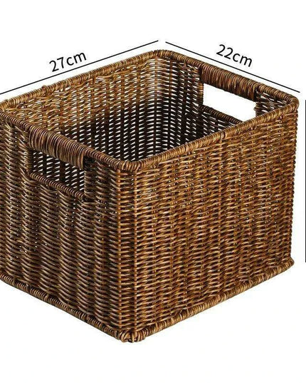 Nordic-Inspired Multi-Purpose Plastic Storage Basket for Home Organization